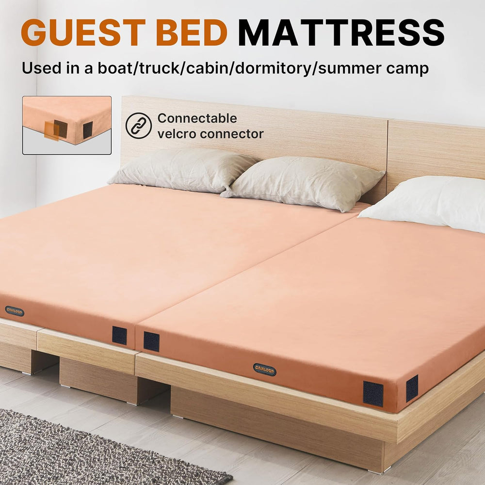 GAIALOOP Memory Foam Glamping Roll Up Futon Mattress, Japanese Floor Bed Camp...