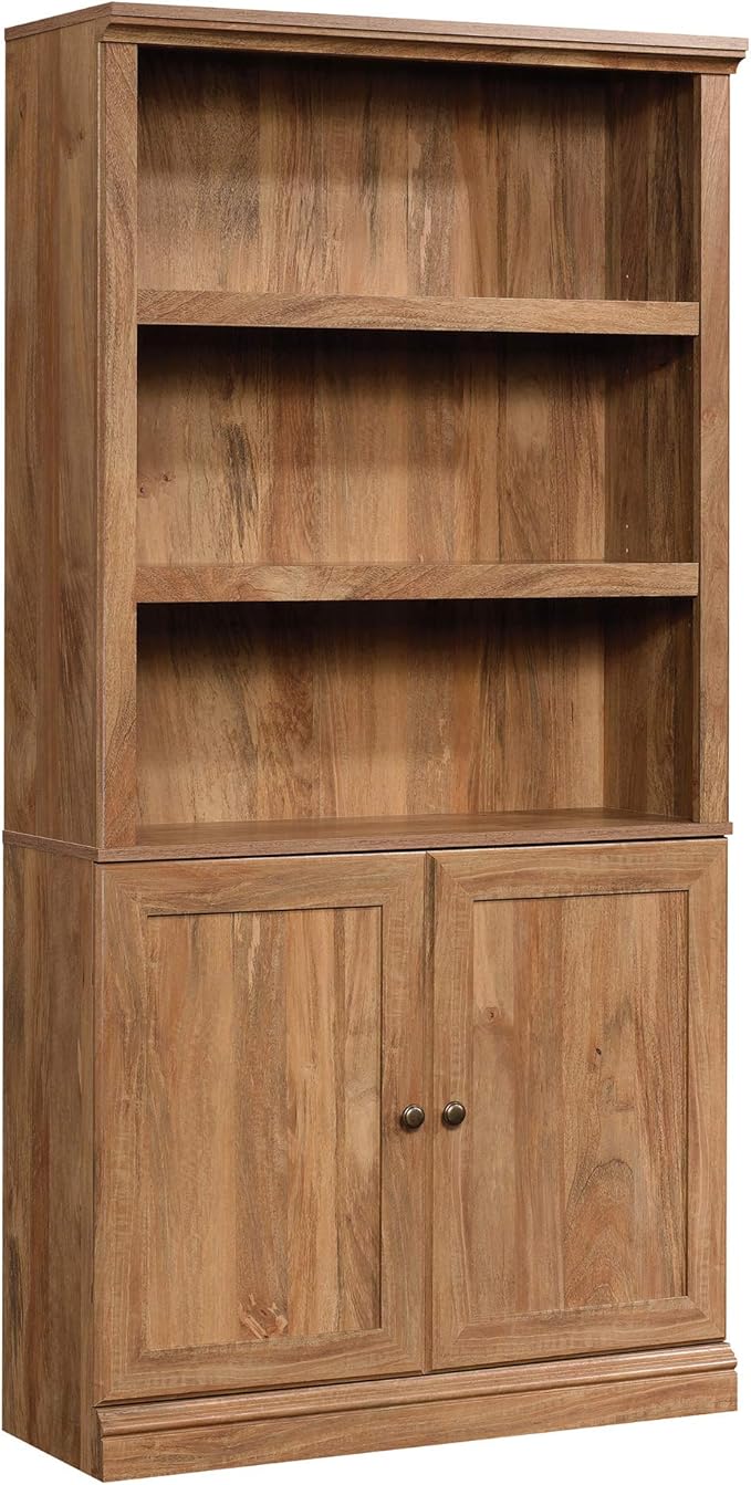 Sauder Miscellaneous Storage Transitional 3-Shelf 2-Door Bookcase/ Book shelf...