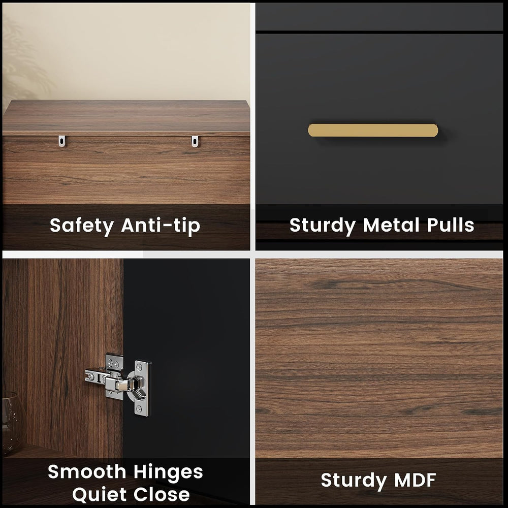 ModernMate Office Storage Cabinet with 3 Drawers, Filing Cabinet for Office |...