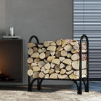 Fire Beauty Firewood Rack Log Holder,Log Storage Holder,Storage Rack,Firewood Stacker for Fireplace Indoor Outdoor(Middle)