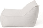Great Deal Furniture GDFStudio Tulum Outdoor Khaki Water Resistant Fabric Bean Bag Lounger