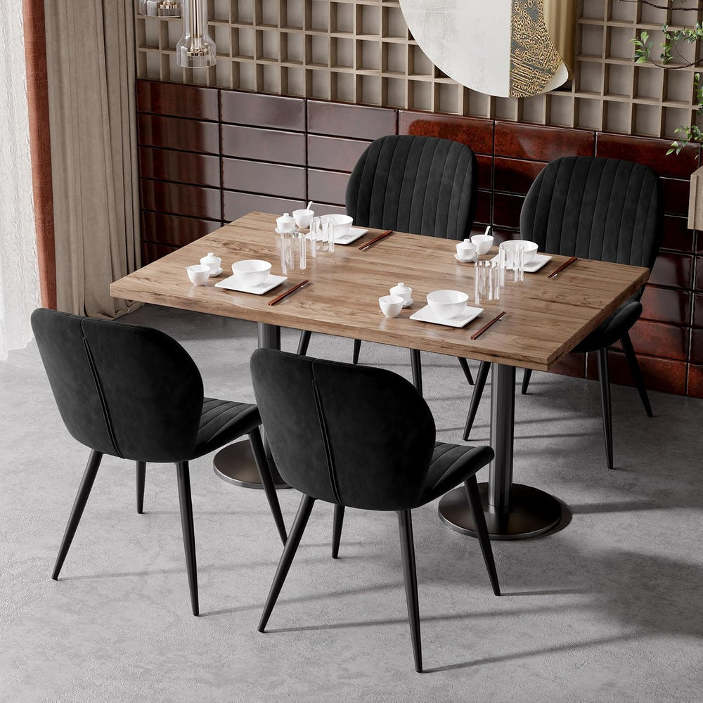 Dining Chairs Set of 4 Modern Velvet Dining Room Chairs Upholstered Dining Ch...
