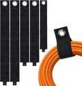 Heavy-Duty Extension Cord Holder 5-Pack, Three Sizes, Durable Nylon Cable Organizer Straps for Hanging Cables，Cords, Hoses, Ropes，Tools and Outdoor Organization