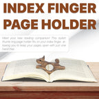 Walnut Dog Book Page Holder - Smooth Finish Wood Holder for Readers, Book Lovers & Literary Gifts