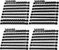Socket Organizer Drive ABS Tools - Black Socket Holder, Premium Quality 30 Pieces Socket Holders Kit 1/4-Inch x 160 Clips, 3/8-Inch x 150 Clips, 1/2-Inch x 120 Clips（30PC,Black)