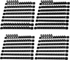 Socket Organizer Drive ABS Tools - Black Socket Holder, Premium Quality 30 Pieces Socket Holders Kit 1/4-Inch x 160 Clips, 3/8-Inch x 150 Clips, 1/2-Inch x 120 Clips（30PC,Black)