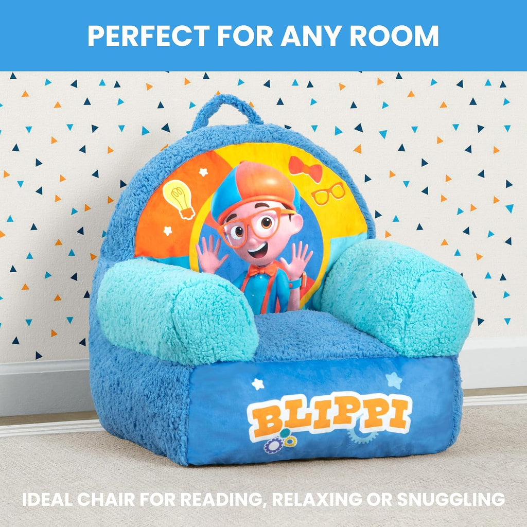 Delta Children - Blippi Cozee Buddy Kids Chair, Blue