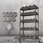 WORKPRO 5-Tier Steel Shelving Unit-Black, 27-2/5”W x 11-7/10”D x 60”H, Adjustable Storage Rack, Heavy Duty Shelf with MDF Board, 1650 lbs Load Capacity (Total) for Garage, Basement, Kitchen
