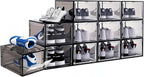 8 Pack Shoe Box Size 13 Sneaker Display Case Sturdy Shoe Organizer for Closet Space-Saving Shoe Rack