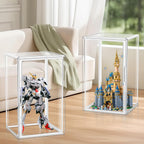 1 Pack Extra XXXXX-Large 13.8”x 12.2”x 23.6" Acrylic Display Case Long Tall Boot Shoe Storage Box Clear Giant Figure Collection Showcase with Magnetic Lid