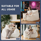 Oversized Bean Bag Chair for Living Room Furniture Bean Bag Chairs for Adults- Small Couch & Lounge Accent Chair for Living Room Chairs or Bedroom