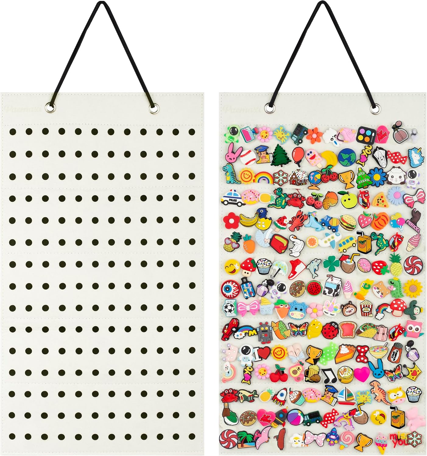 PACMAXI Hanging Shoe Charm Holder with 184 Holes