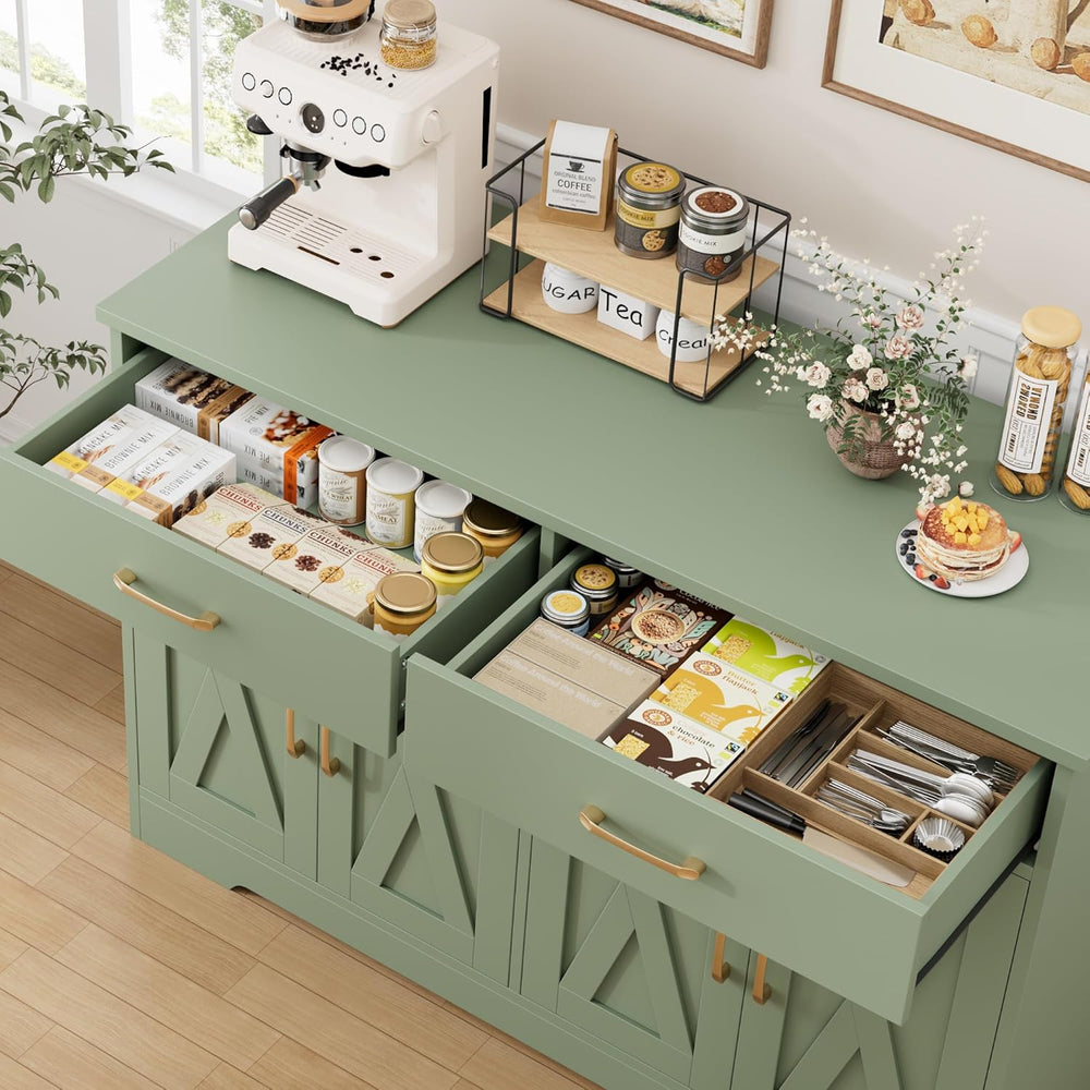 HOSTACK Buffet Cabinet with Storage, 47.2" Kitchen Sideboard Buffet with...
