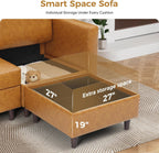 Sofa Modular Sectional Faux Leather Sectional Sofa Module Brown