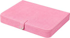 Mele and Co Cameron Plush Fabric Jewelry Box in Pink