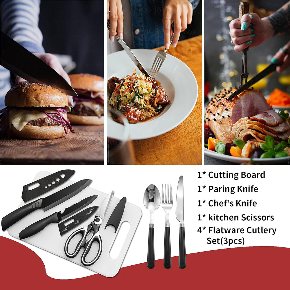 Portable Camping Kitchen Utensil Set-27 Piece Cookware Kit, Stainless Steel O...