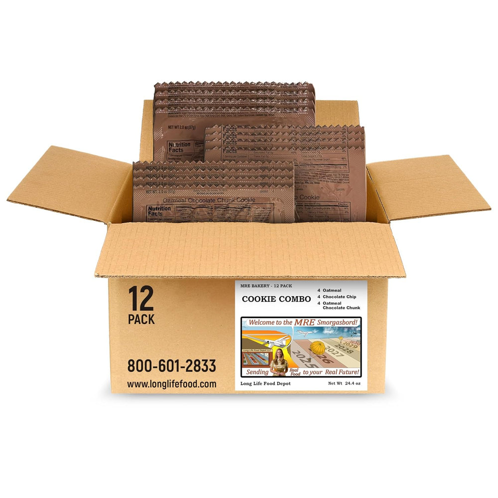 MRE Cookie Combo (12-Pack), 2024+ Production, Long Shelf Life