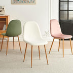 Velvet Dining Chairs Set of 4 - Modern Upholstered Chairs with Metal Legs for Living, Bedroom,Dining Room - Green Dining Chairs Set for 4