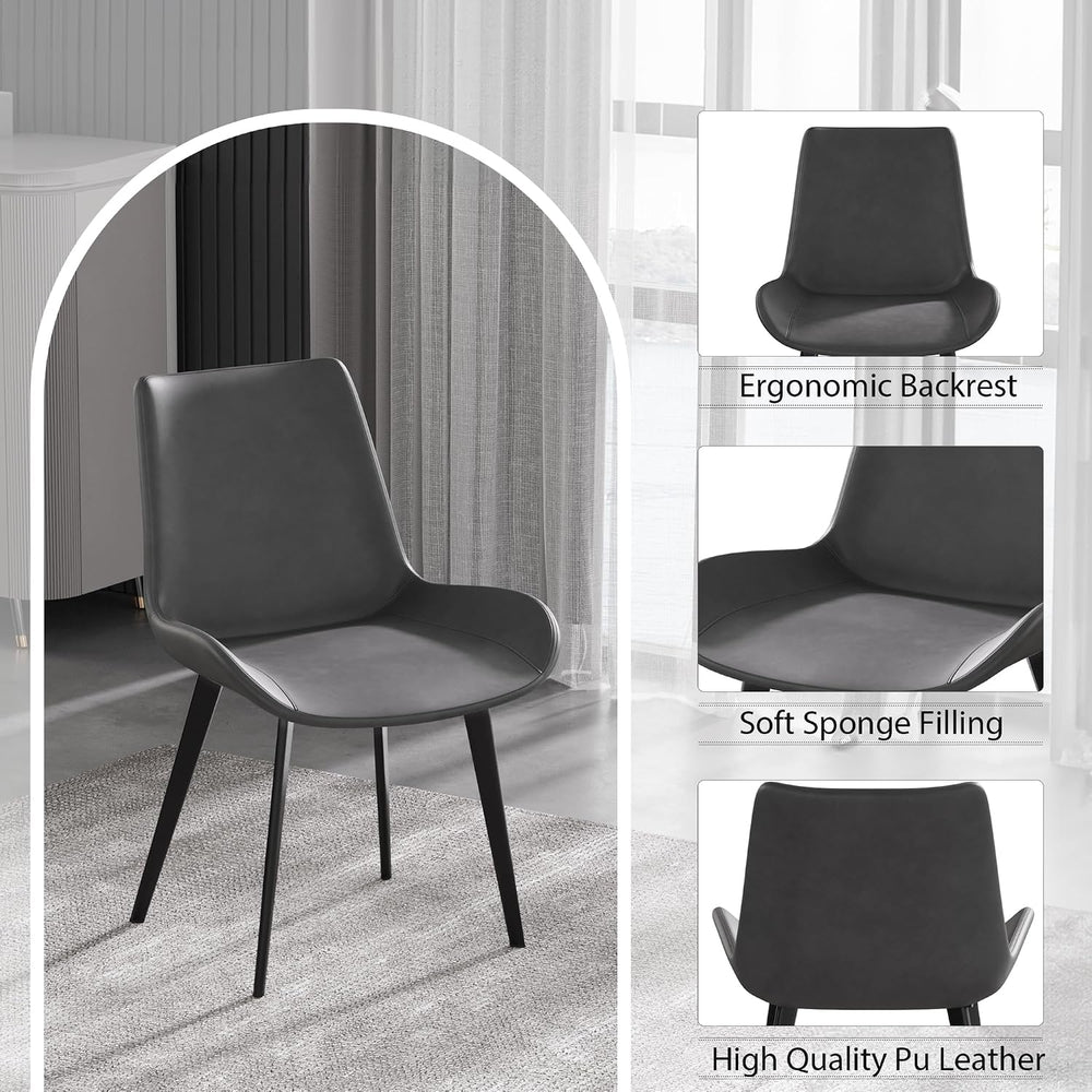 Montary 9 Piece Dining Table Chairs Set, Modern Dining Table Set of 8, Includ...