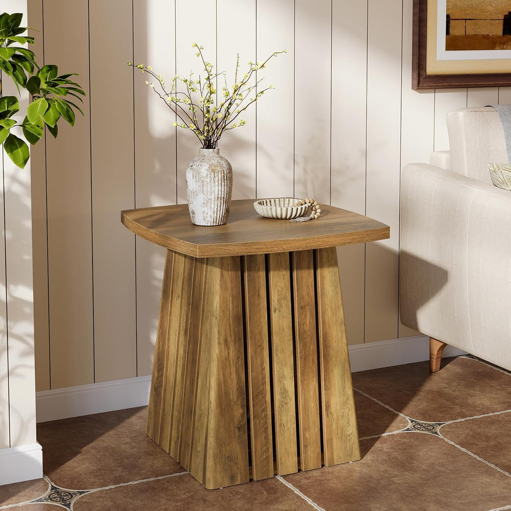 Tribesigns Small Side Table, Brown Farmhouse End Table for Living Room, 22&qu...