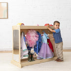 ECR4Kids Streamline Dress-Up Island Costume Organizer, Montessori Furniture, Natural