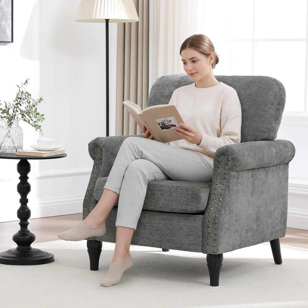 Accent Chair Set of 2 for Living Room Modern Mid Century Reading Chair Armcha...
