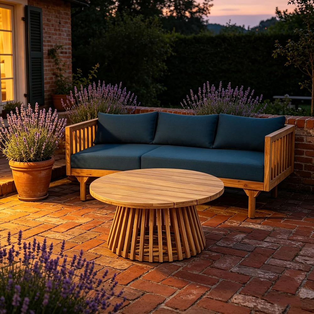Lounge Chairs for Poolside- 2 Piece Outdoor Patio Furniture Set, Acacia Wood ...