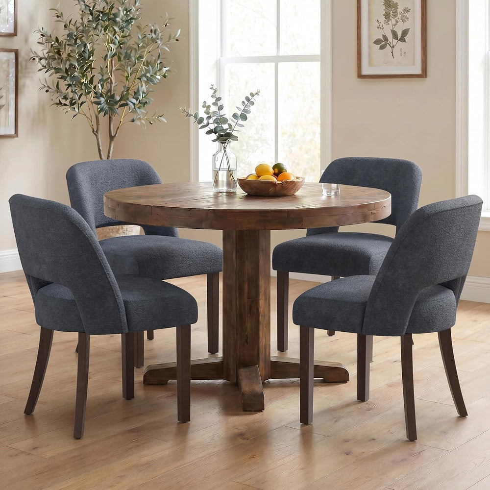Usaint Upholstered Dining Chairs Set of 4, Modern Fabric Kitchen Chairs | Uph...