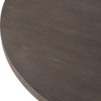 Furniture of America Lioren Modern 54-inch Round Dining Table with Turned Pedestal Base and Two-Tone Design, Seats up to 4 for Home Kitchen, Living Room, Espresso