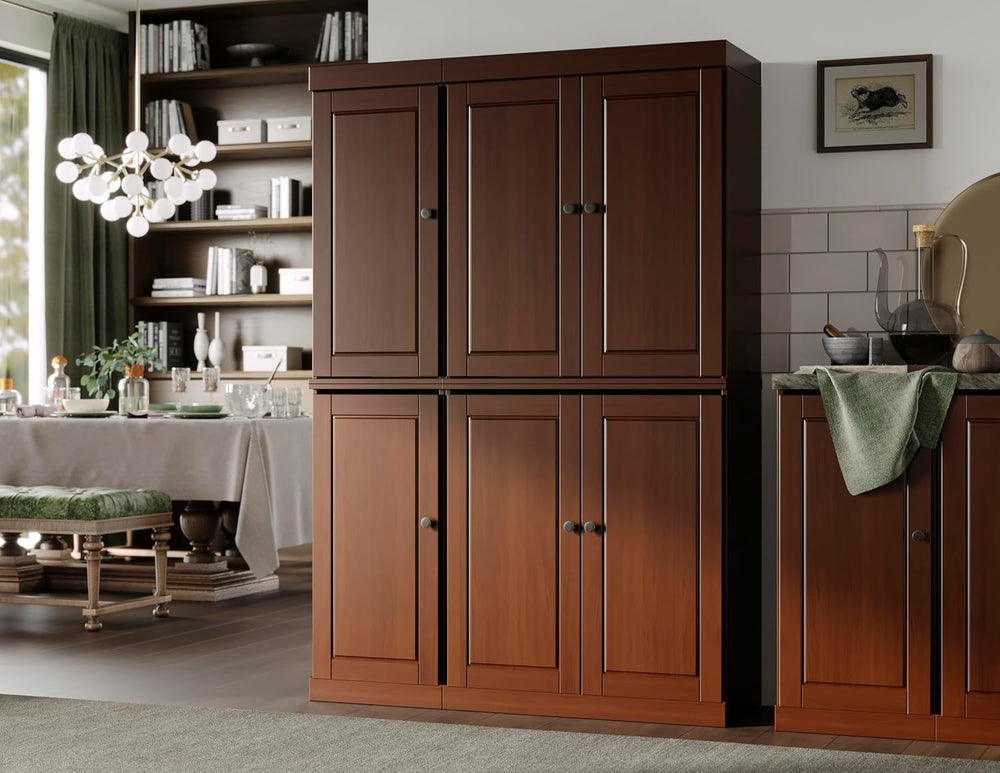 Palace Imports Solid Wood Kitchen Pantry Cabinet - 71.5" Tall x 48.5&quo...