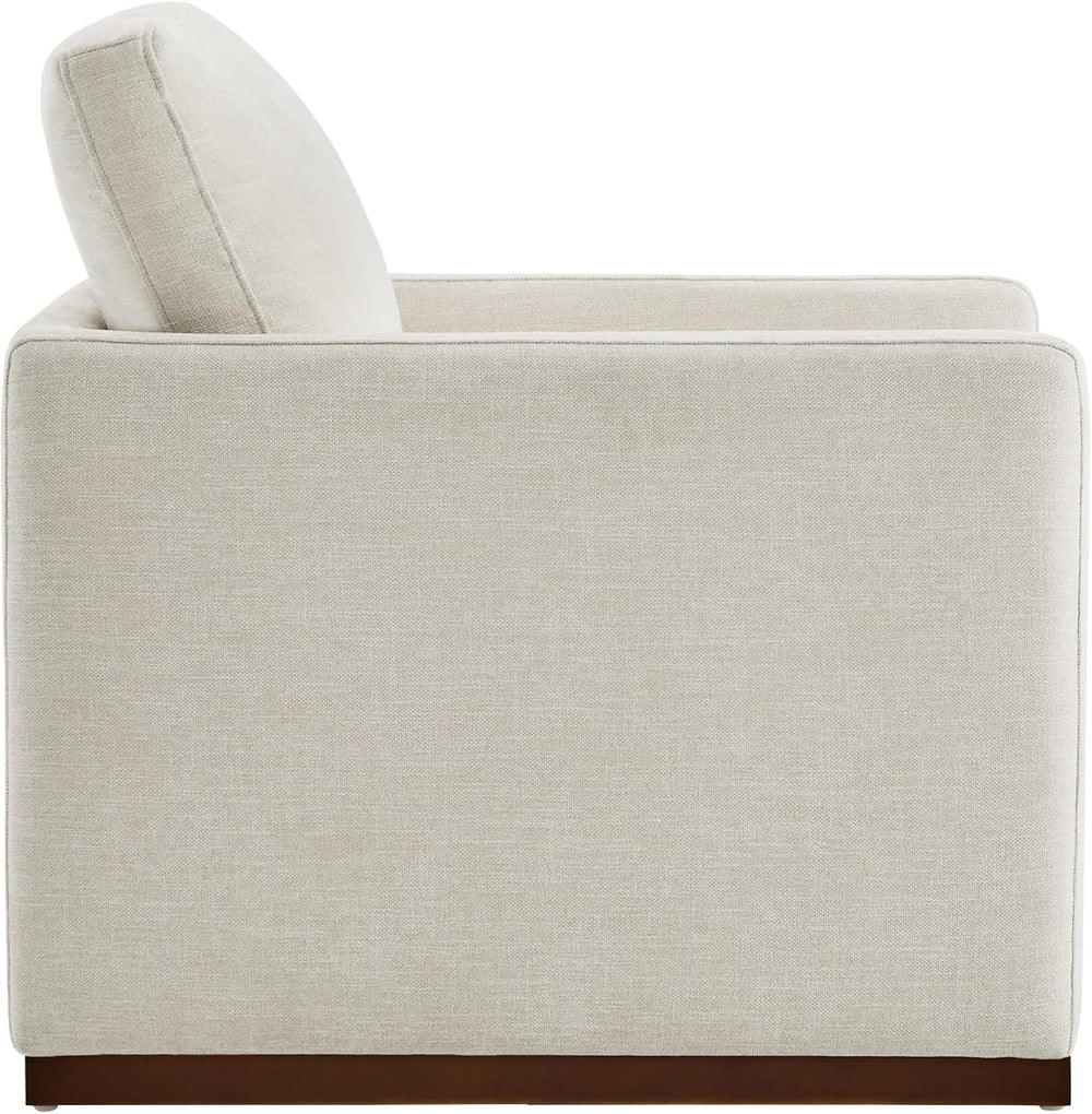 CHITA Swivel Accent Chair, FSC Certified Wood Frame, Fully Assembled, Linen |...