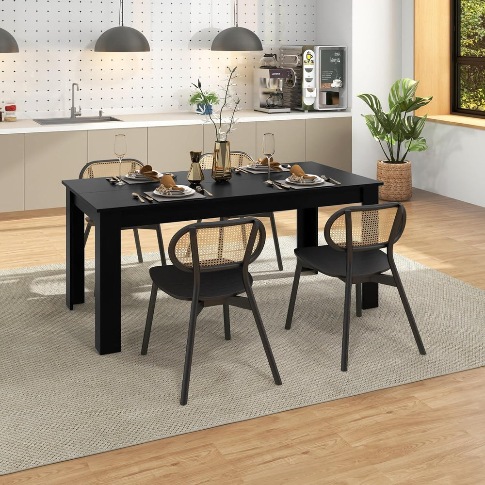 Giantex Dining Table for 6, Rectangular Kitchen Table with 330Lbs Capacity, S...