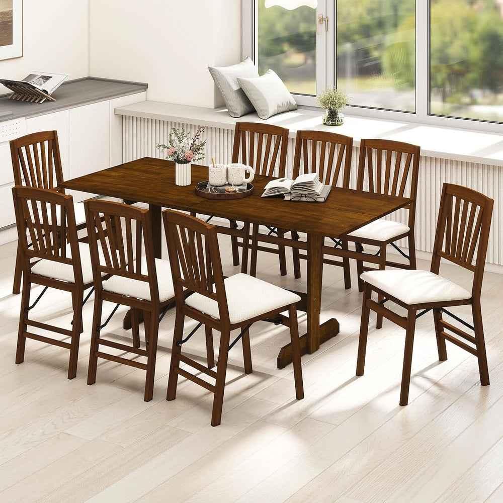 Giantex 71" Dining Table for 6-8, Large Kitchen Table with H-shaped Rubb...