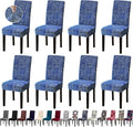 Chair Covers, Stretch Kitchen Chair Covers/Dining Chair Covers for Dining Room 8 Pack, Removable Washable Dining Chair Slipcovers for Home, Hotel, Banquet