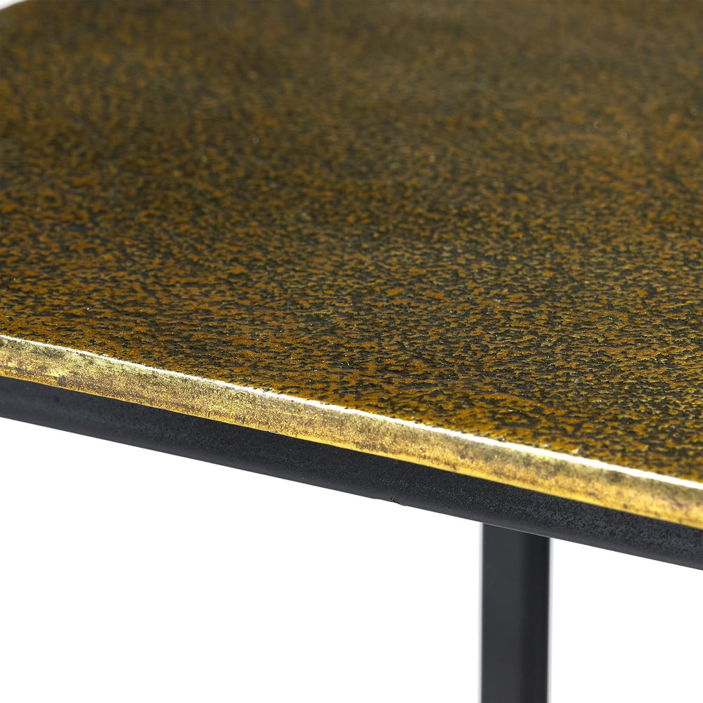 Relaxdays Set of 2 Retro Design Nesting Table, Square, for Living Room, Metal...