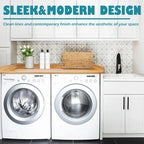 Royxen Laundry Countertop Solid Wood, Countertop for All Front-Loaded Washing Machine and Dryer, Extra Room for Laundry Room, Oak