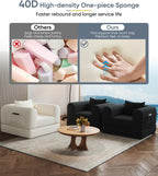 Versatile 2 in 1 Boneless Armchair Chaise Lounge Chair Indoor, Convertible Sleeper Chairs Couch Folding Sofa Bed Oversized Comfy Futon Floor Sofa BeanBag for Reading Nook Living Room Bedroom