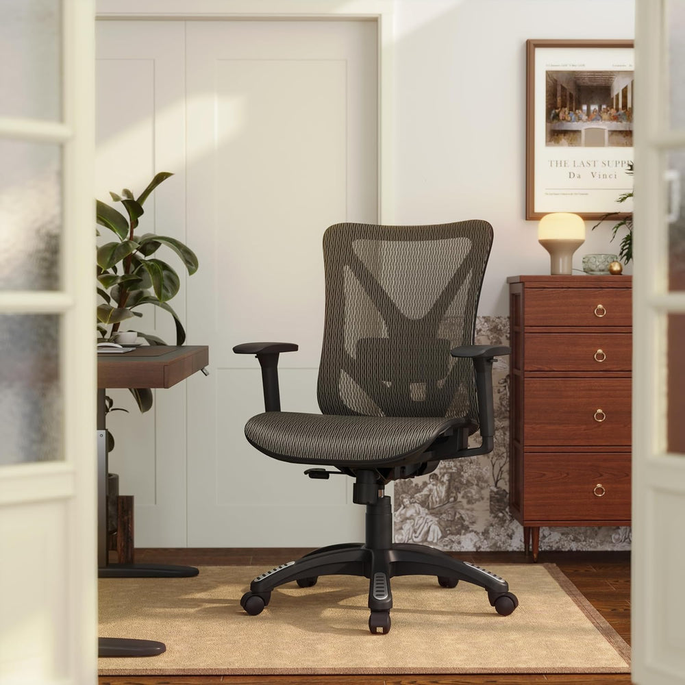 Ergonomic Office Chair, Mesh Computer Desk Chairs with Adjustable Lumbar Supp...