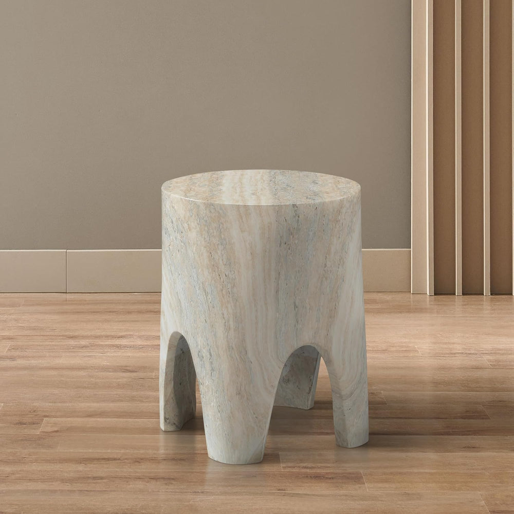 Meridian Furniture 99054Travertine-ET Foligno Collection Art Deco Indoor/Outd...