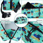 Cerbonny Freezable Cooler Bag for Work, School, Travel - Insulated, Fit for Yogurt, 3+ (Green Vehicle)