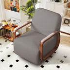 Couchus Swivel Accent Chair with Sturdy Base (Gray, Set of 1) | 360° Rotating Living Room Chair, Chenille Fabric Upholstered Armchair for Living Room