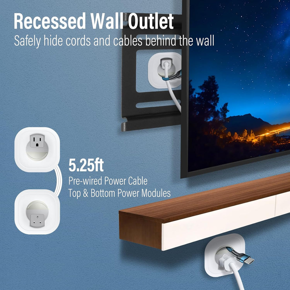 in-Wall Cable Management Kit, TV Cord Hider for Wall Mounted TV, Hide TV Cord...