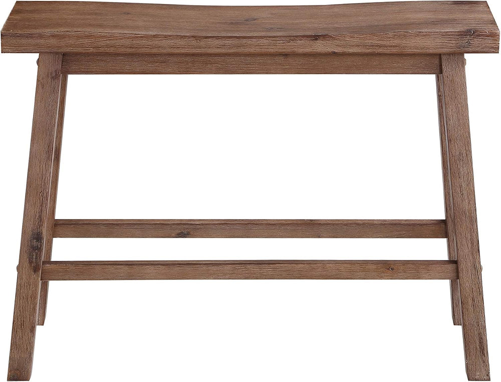 Boraam Sonoma Counter Height Backless Bench - Barnwood Wire-Brush Finish