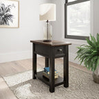 Signature Design by Ashley Tyler Creek Chair Side End Table, Light Brown & Whitewash