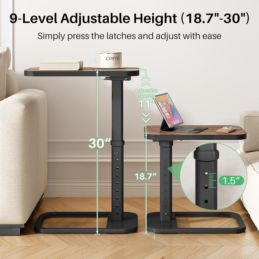 Kitstorack Upgraded TV Tray Table with Panel Lock, 90° Flip-Over Design &...