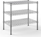 18" Deep x 30" Wide x 27" Height Wire Shelving Kit | 3-Tier | NSF Commercial Storage Rack Unit
