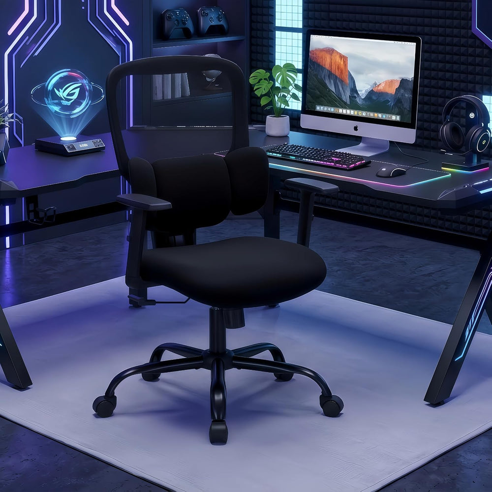 Mesh Executive Home Office Chair with Lumbar Support Adjustable Height Arms |...