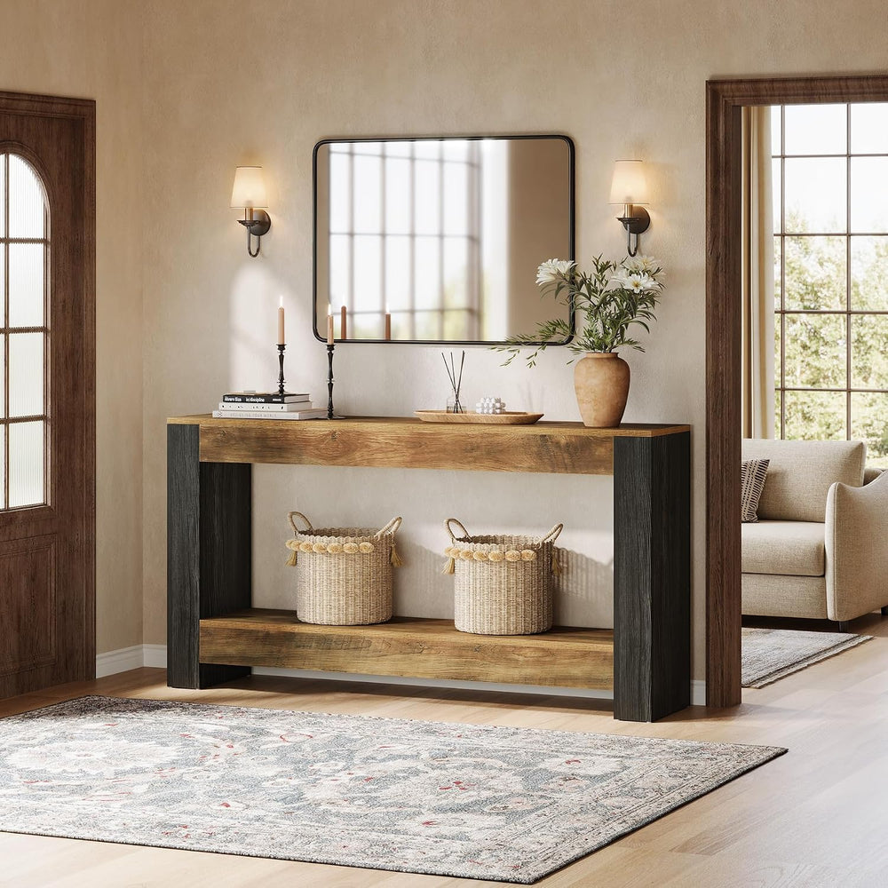 Tribesigns 63-Inch Long Console Table for Entryway, Farmhouse Wood Sofa Table...