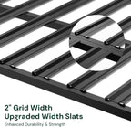 SunsGrove 3x8 Garage Storage Overhead Rack Organization, Adjustable Ceiling Mounted Storage Racks, 800LBS Weight Capacity, 22"-40" Ceiling Dropdown, 2 Pcs, Black
