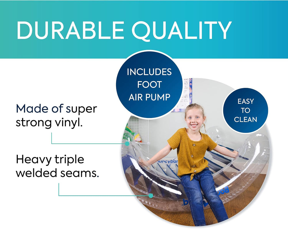 BouncyBand Inflatable Sensory Rocker Chair – 56” x 43” x 24” – Provides Deep ...